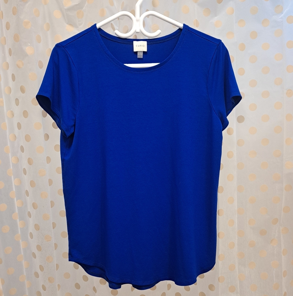 Vibrant Blue Short Sleeve Top